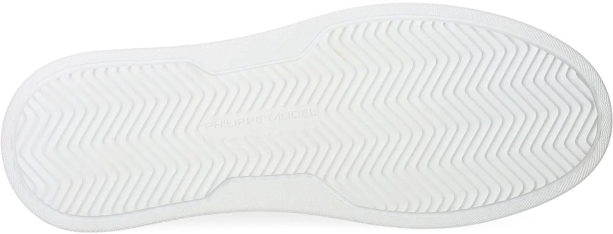 Philippe Model Sneakers Temple Cuir blanc spolier Gris cuir BTLU VD21 Philippe Model Homme Divers
