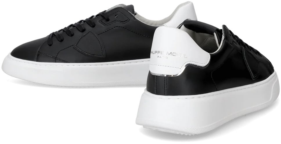 Philippe Model Baskets Temple sneakers noirs spoiler semelle blanche Philippe Model homme BTLU V02 Divers