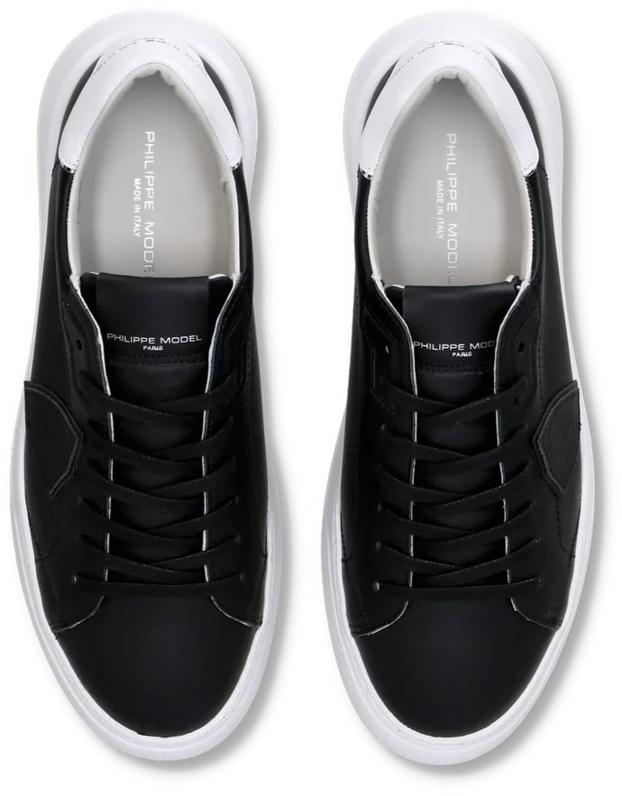 Philippe Model Baskets Temple sneakers noirs spoiler semelle blanche Philippe Model homme BTLU V02 Divers