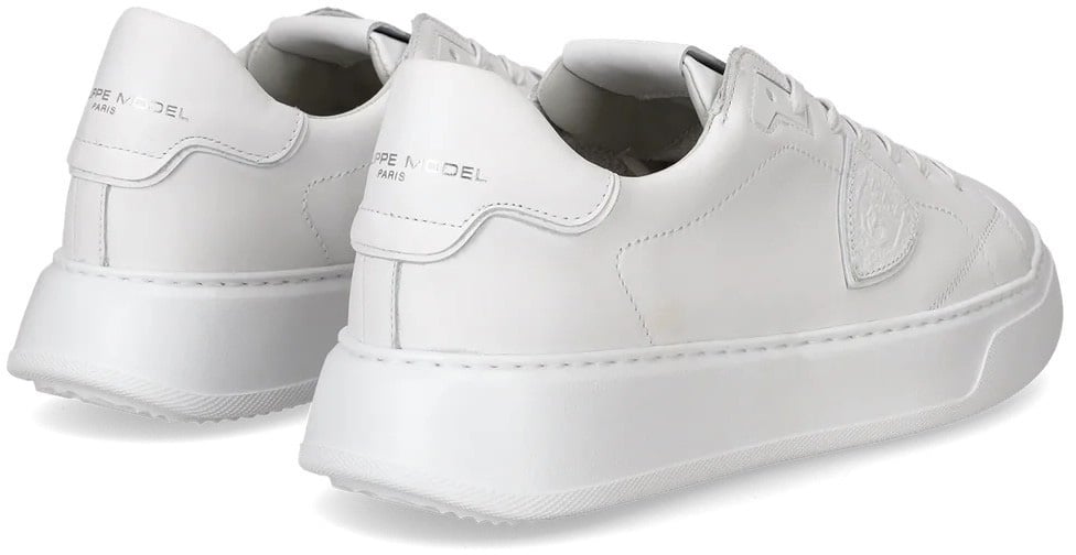 Philippe Model Baskets Temple full blanche cuir BTLU V001 Philippe Model homme Wit