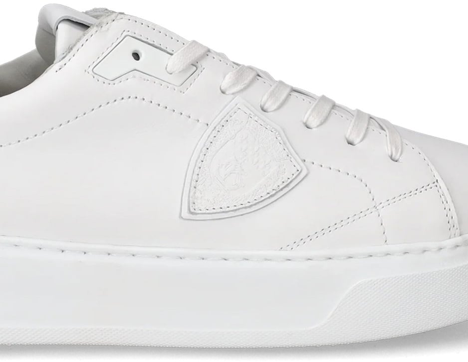Philippe Model Baskets Temple full blanche cuir BTLU V001 Philippe Model homme Wit