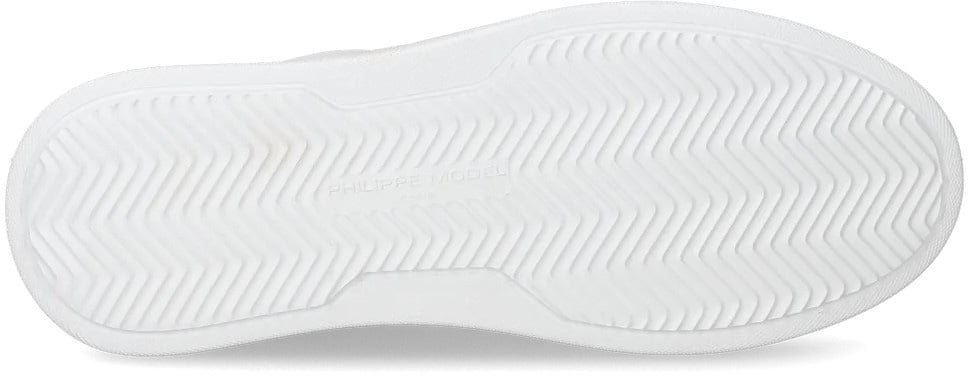 Philippe Model Baskets Temple full blanche cuir BTLU V001 Philippe Model homme Wit