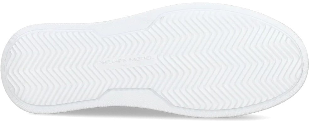 Philippe Model Baskets Temple blanche spoiler bleu cuir BTLU WX13 Philippe Model homme Divers