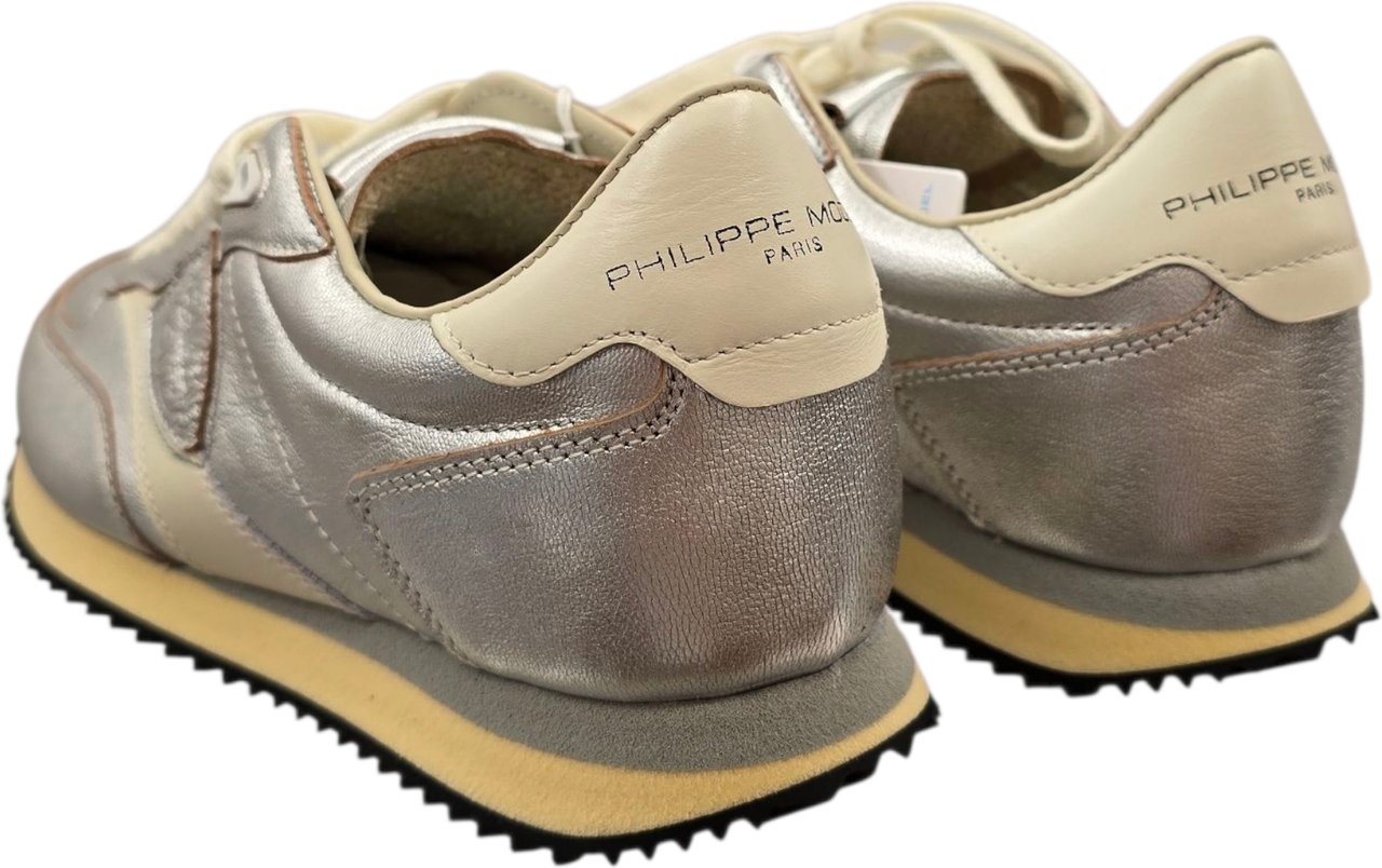 Philippe Model Baskets Blville métal argent Philippe Model Femme BVLD M002 Zilver