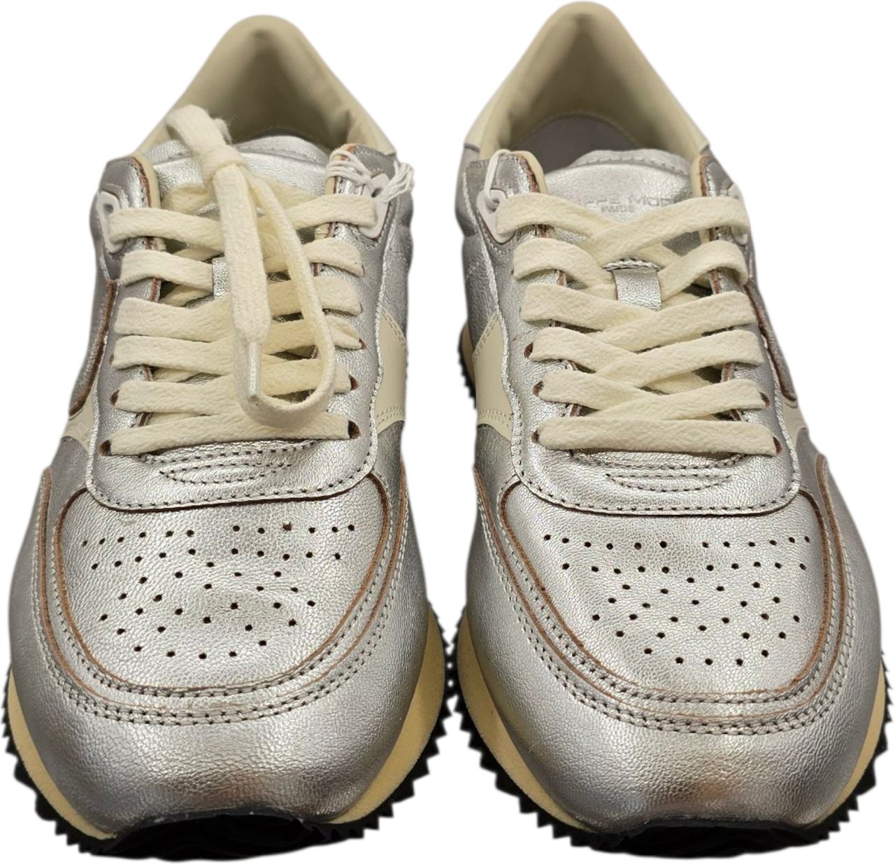 Philippe Model Baskets Blville métal argent Philippe Model Femme BVLD M002 Zilver