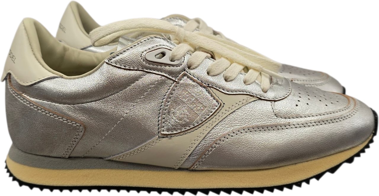 Philippe Model Baskets Blville métal argent Philippe Model Femme BVLD M002 Zilver