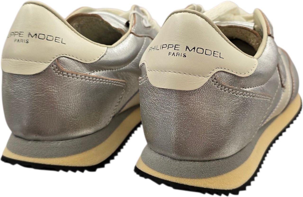 Philippe Model Baskets Blville métal argent Philippe Model Femme BVLD M002 Zilver
