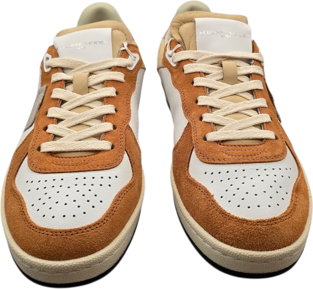 Philippe Model Sneakers Pgal veau Pop blanc corail Philippe Model Femme PGLD VP01 baskets Divers