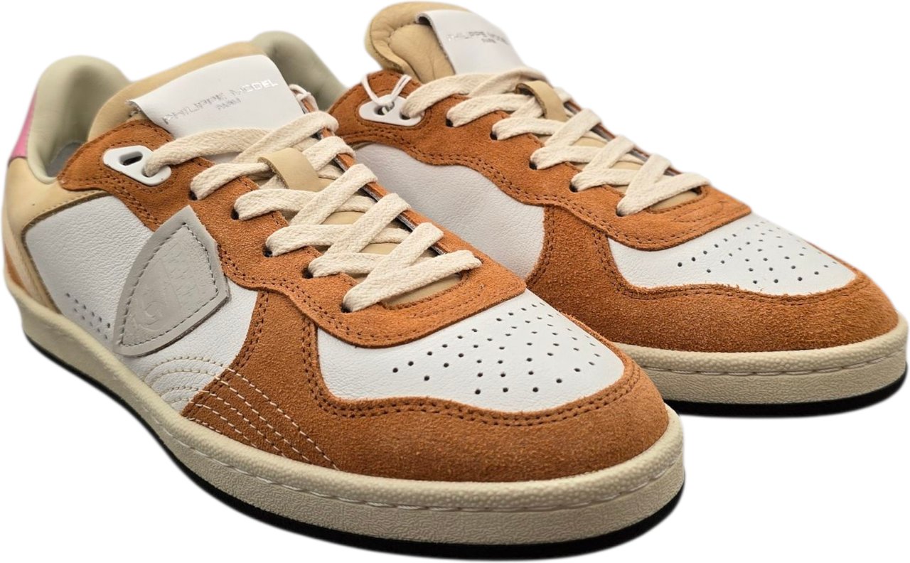 Philippe Model Sneakers Pgal veau Pop blanc corail Philippe Model Femme PGLD VP01 baskets Divers