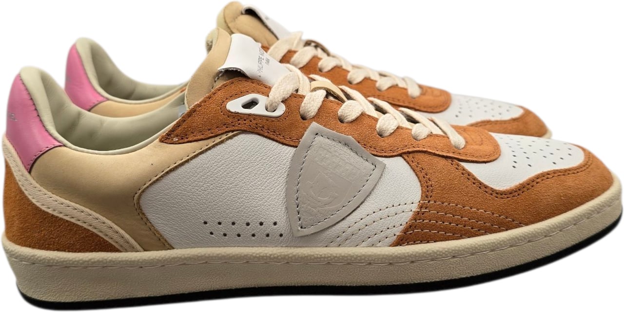 Philippe Model Sneakers Pgal veau Pop blanc corail Philippe Model Femme PGLD VP01 baskets Divers