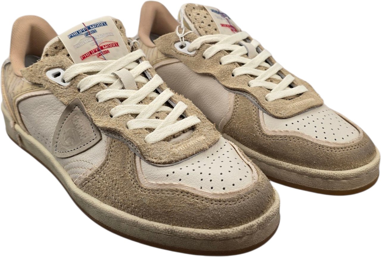 Philippe Model Sneakers Pgal veau mix blanc sable Philippe Model Femme PGLD VXE1 baskets Divers