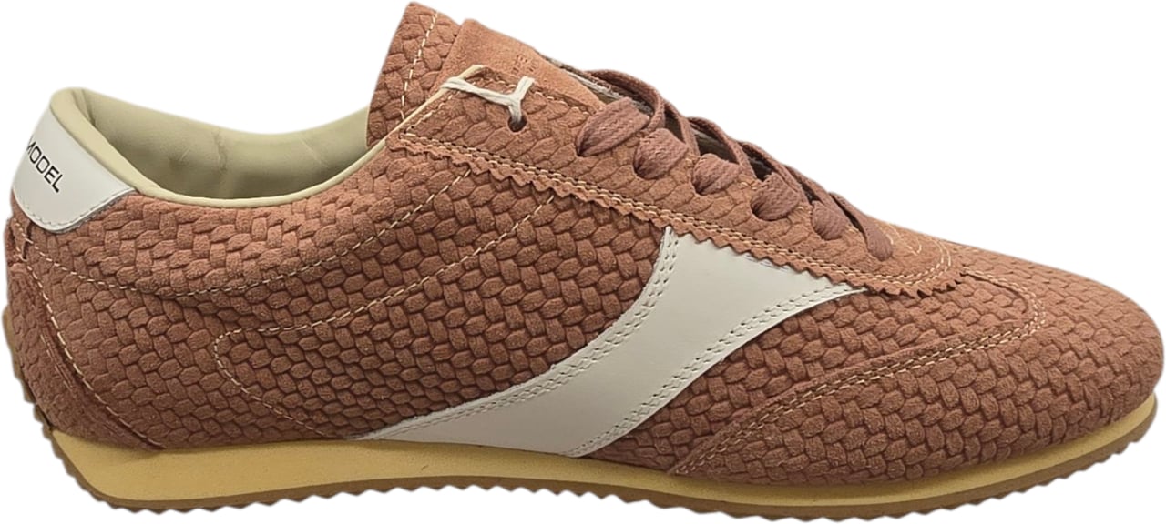 Philippe Model Baskets Planche daim tréssé Antique Rose cuir blanc Philippe Model Femme PNLD DT11 Divers