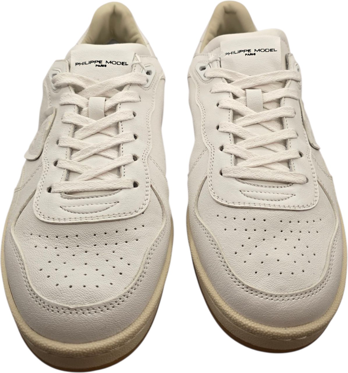 Philippe Model Sneakers Pgal cuir blanc Philippe Model Homme PGLU WW01 baskets Wit