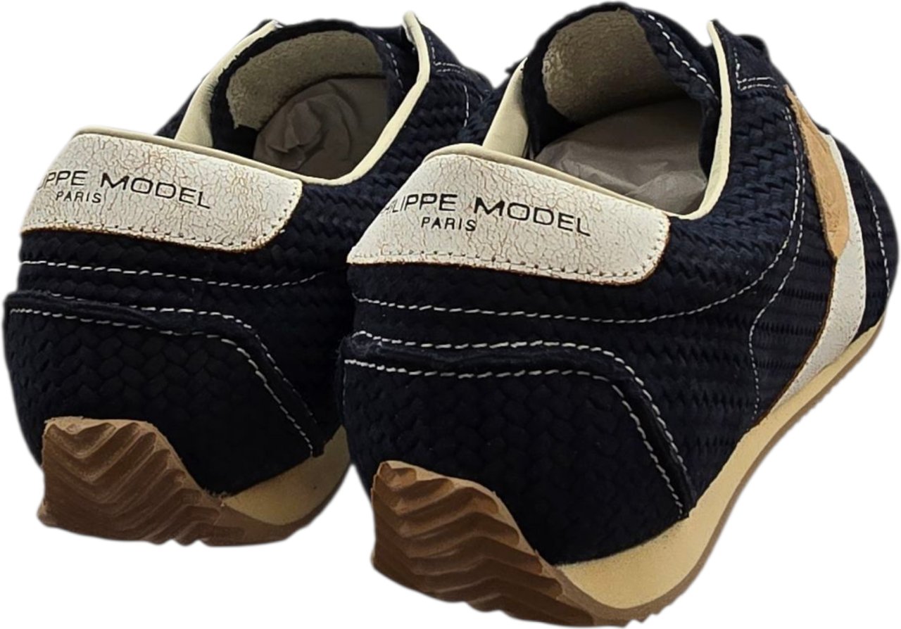Philippe Model Baskets Planche daim tressées bleu navy PLNU DT06 Philippe Model homme Divers