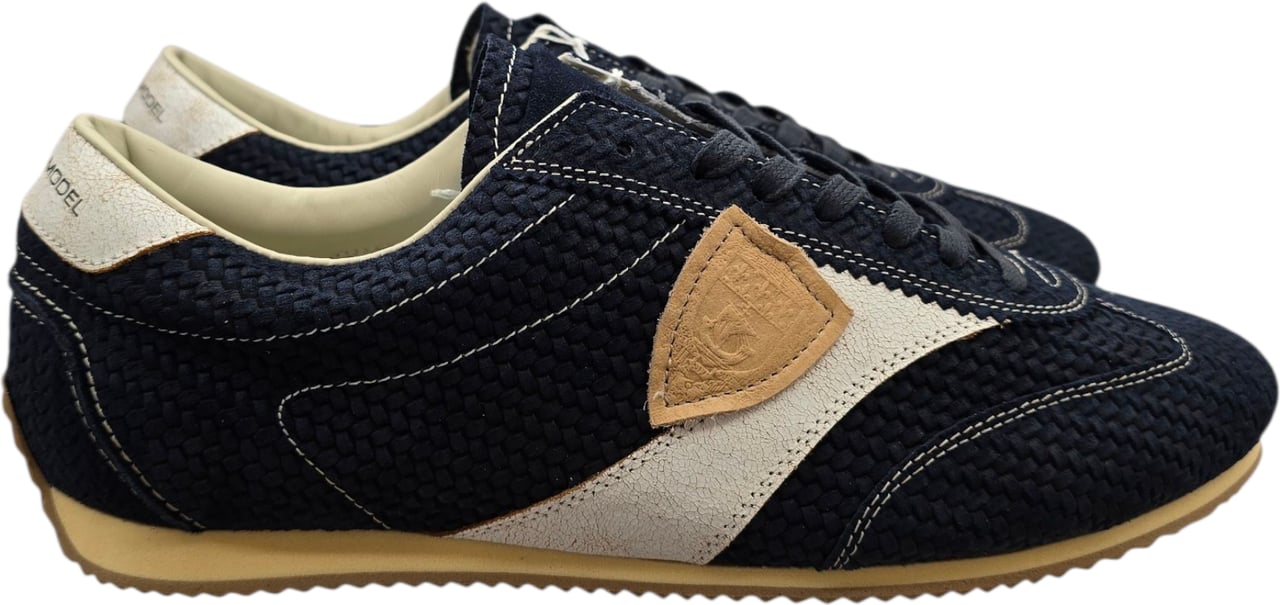 Philippe Model Baskets Planche daim tressées bleu navy PLNU DT06 Philippe Model homme Divers