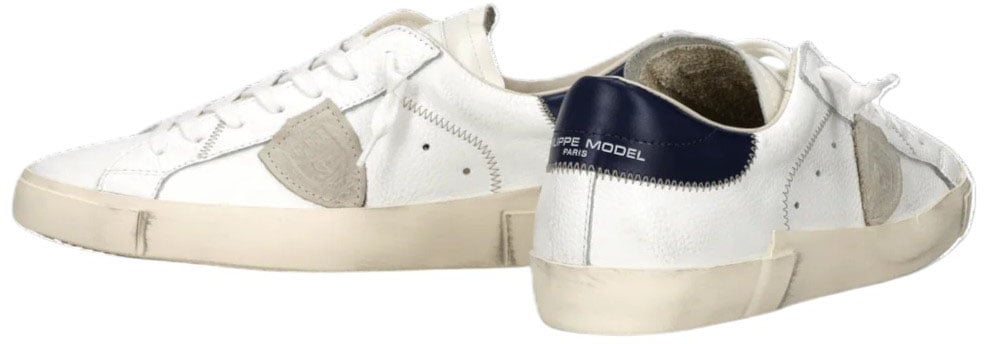 Philippe Model Sneakers Paris cuir blanc spoiler navy Philippe Model Homme PRSX PRLU VZ03 Divers