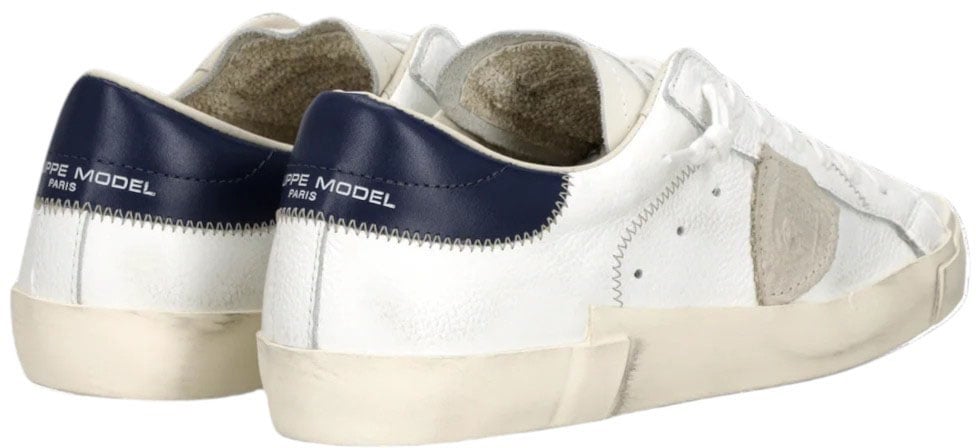 Philippe Model Sneakers Paris cuir blanc spoiler navy Philippe Model Homme PRSX PRLU VZ03 Divers