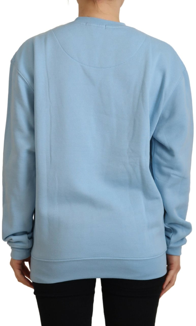 Philippe Model Light Blue Logo Printed Long Sleeves Sweater Lichtblauw