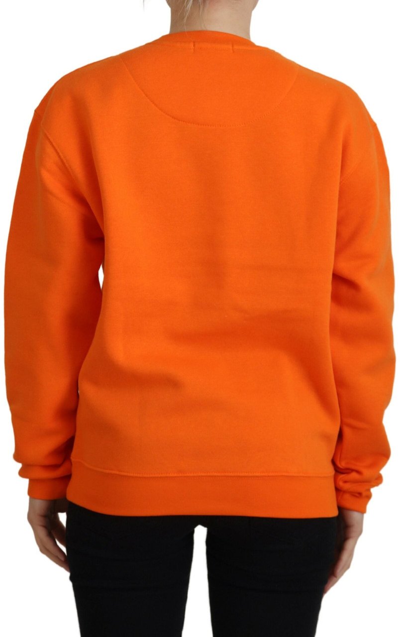 Philippe Model Orange Printed Long Sleeves Pullover Sweater Oranje