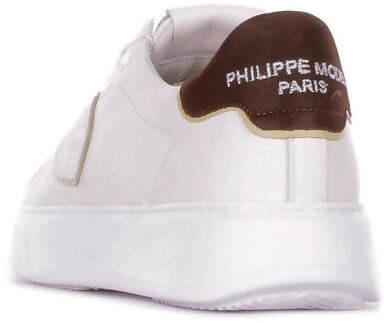 Philippe Model Sneakers White Brown Wit