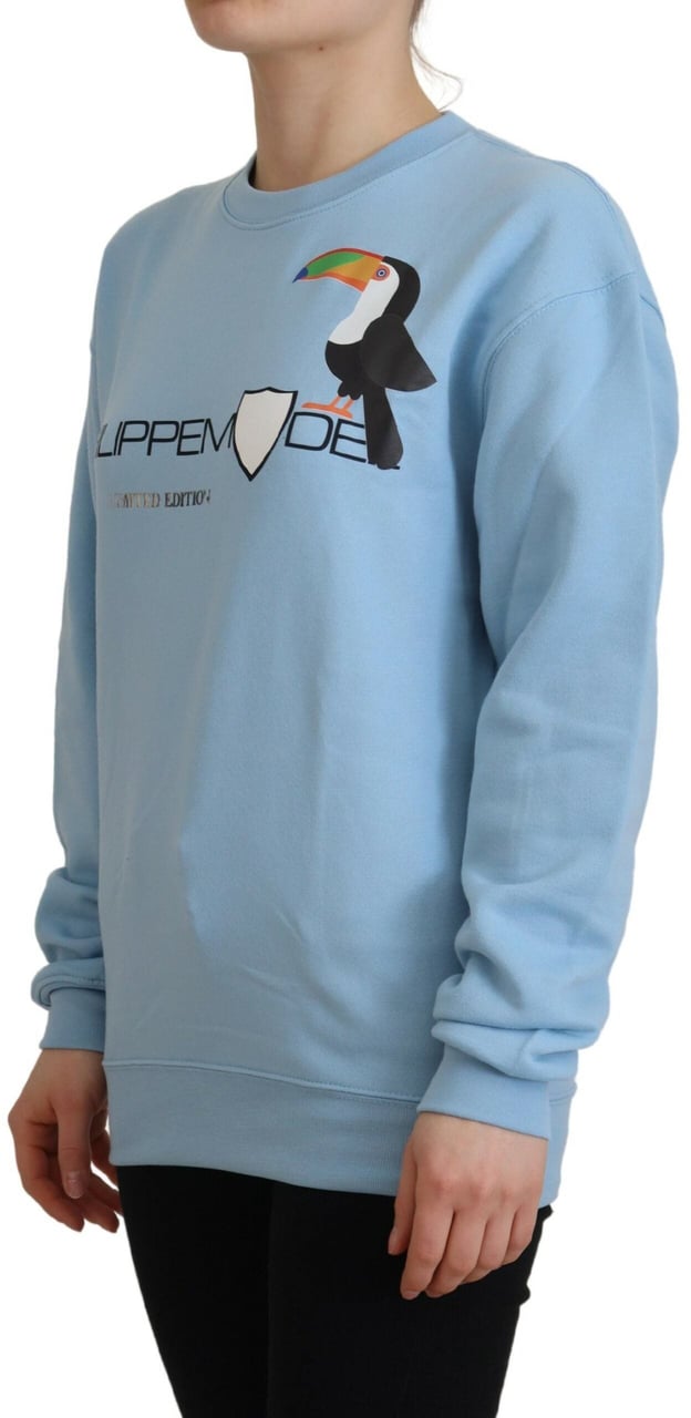 Philippe Model Light Blue Logo Printed Long Sleeves Sweater Lichtblauw