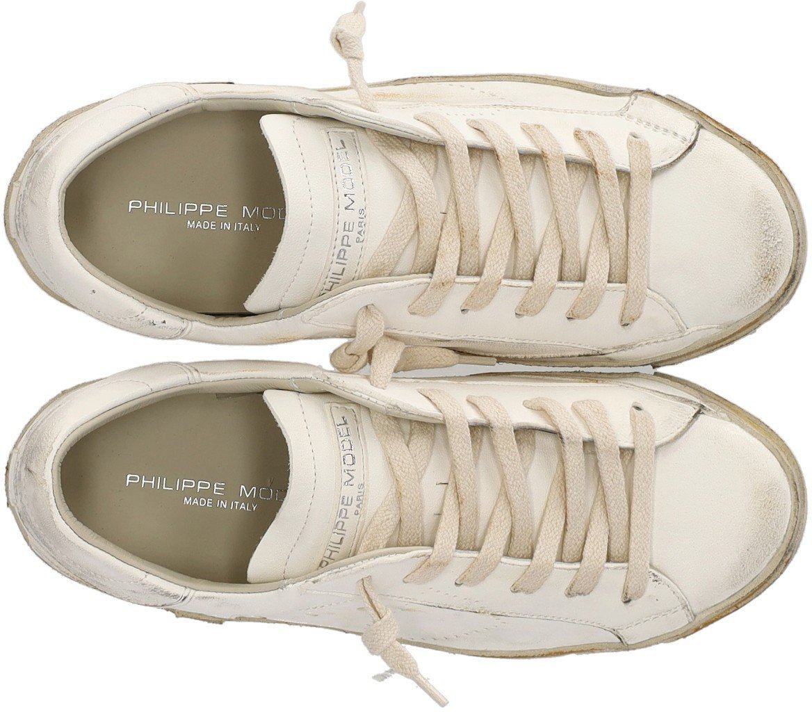 Philippe Model PHILIPPE MODEL PRSX LOW VINTAGE SNEAKER Wit