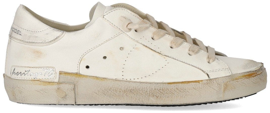 Philippe Model PHILIPPE MODEL PRSX LOW VINTAGE SNEAKER Wit