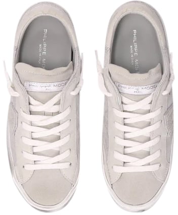 Philippe Model Sneakers Silver Zilver