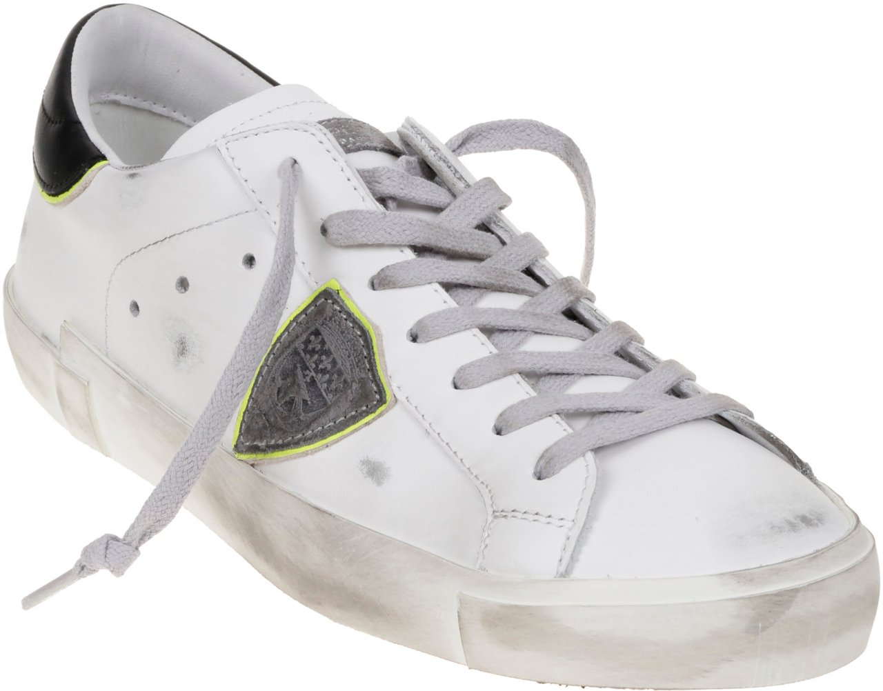 Philippe Model Flat Shoes Bianco Grigio Nero Wit