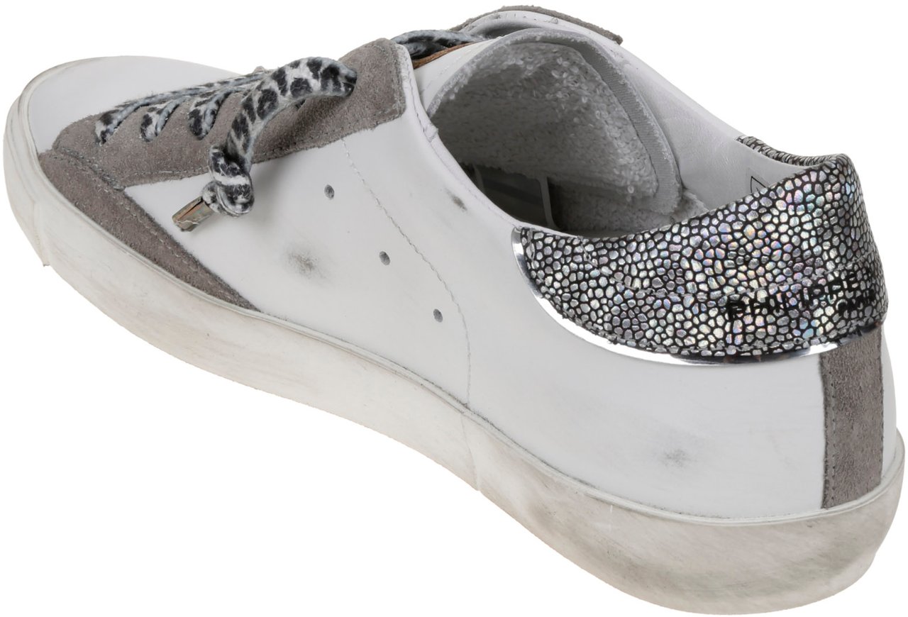Philippe Model Flat Shoes Bianco Tortora Wit