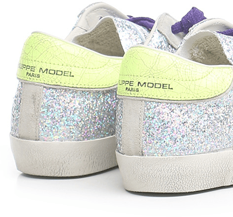 Philippe Model Sneakers Silver Zilver