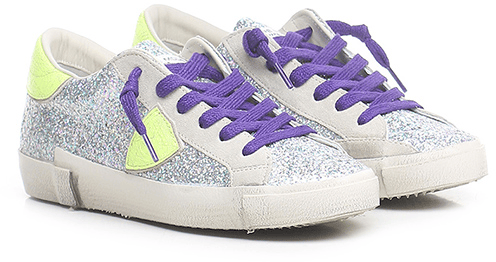 Philippe Model Sneakers Silver Zilver