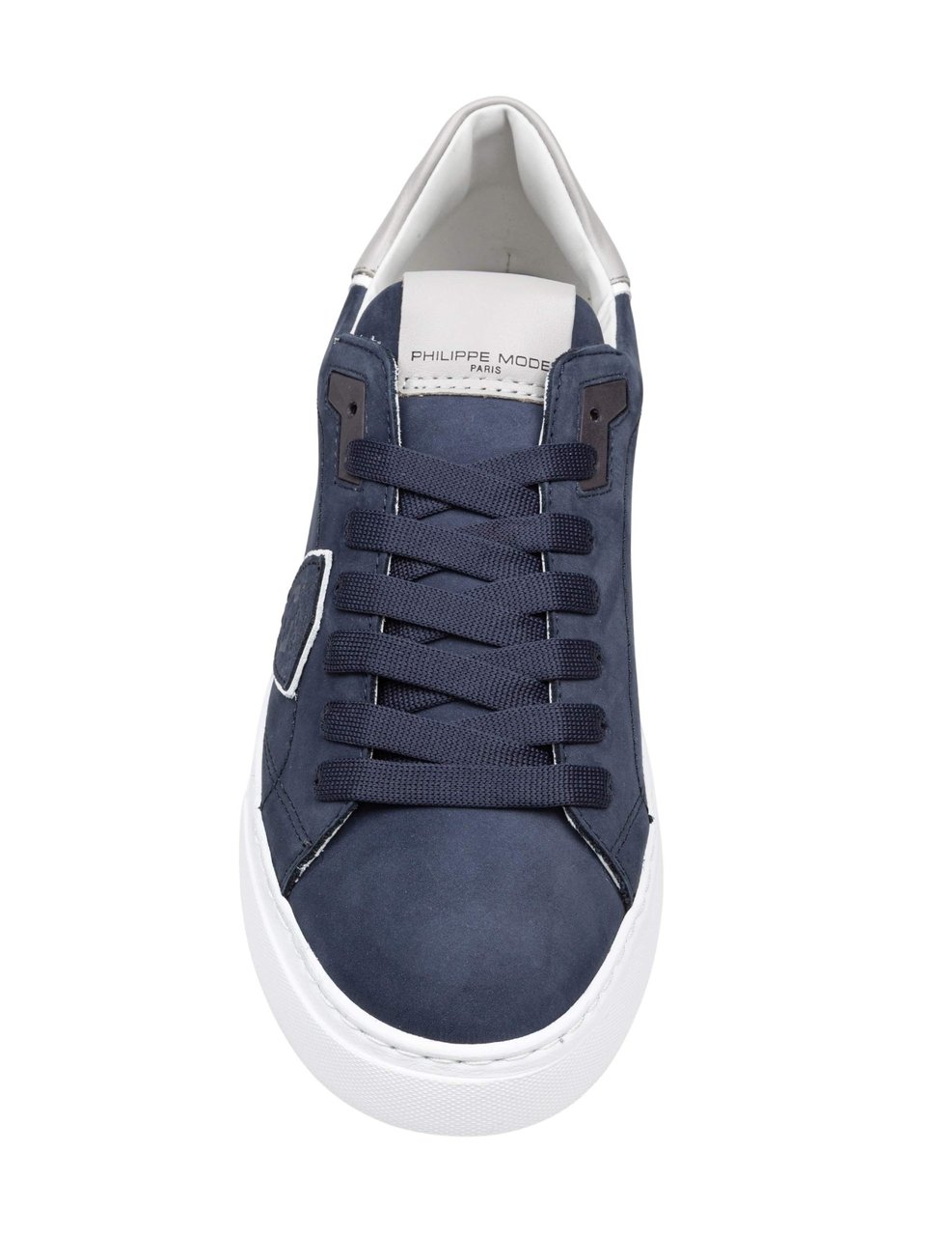 Philippe Model Philippe model temple low nubuk sneakers, blue Blauw