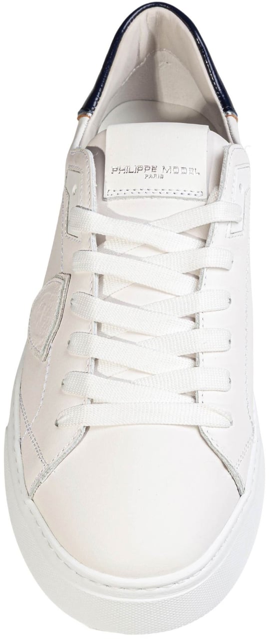 Philippe Model Philippe model btlu temple low white leather sneakers Wit