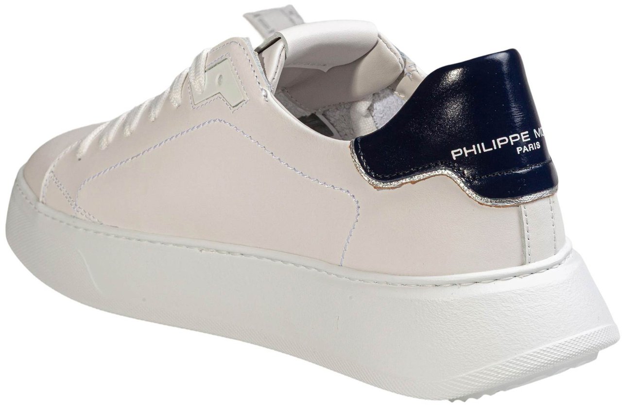 Philippe Model Philippe model btlu temple low white leather sneakers Wit