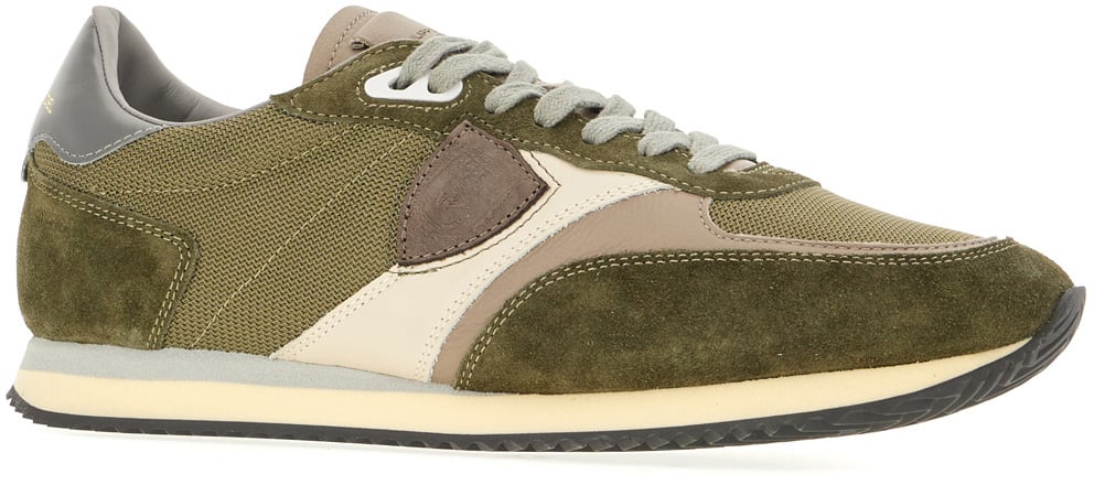 Philippe Model Multicolor leather ad fabric bi ville sneakers Divers