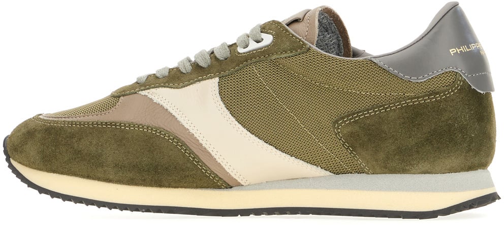 Philippe Model Multicolor leather ad fabric bi ville sneakers Divers