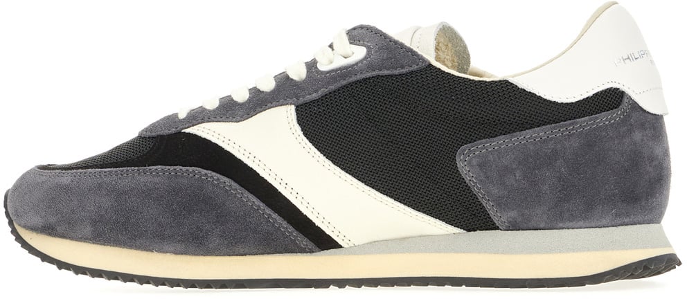 Philippe Model Multicolor leather ad fabric bi ville sneakers Divers