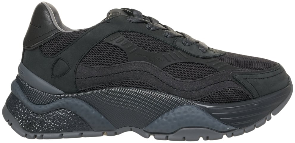 Philippe Model Sneakers with Elevated Sole Zwart