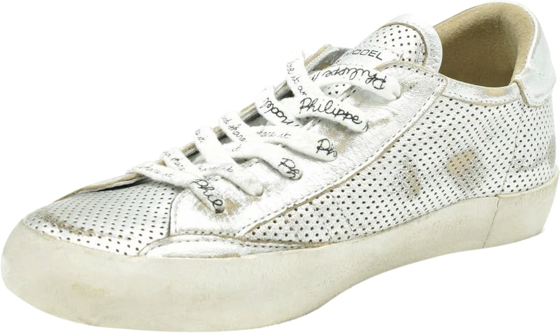 Philippe Model Sneakers Low Silver Zilver