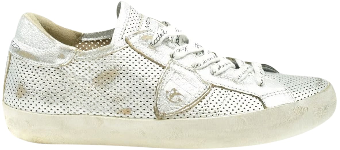 Philippe Model Sneakers Low Silver Zilver