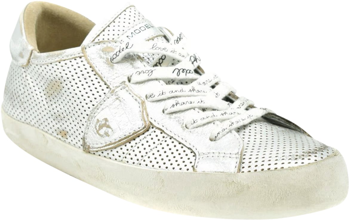 Philippe Model Sneakers Low Silver Zilver