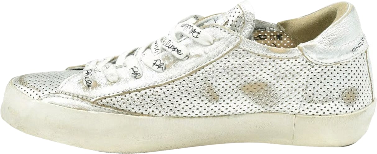 Philippe Model Sneakers Low Silver Zilver