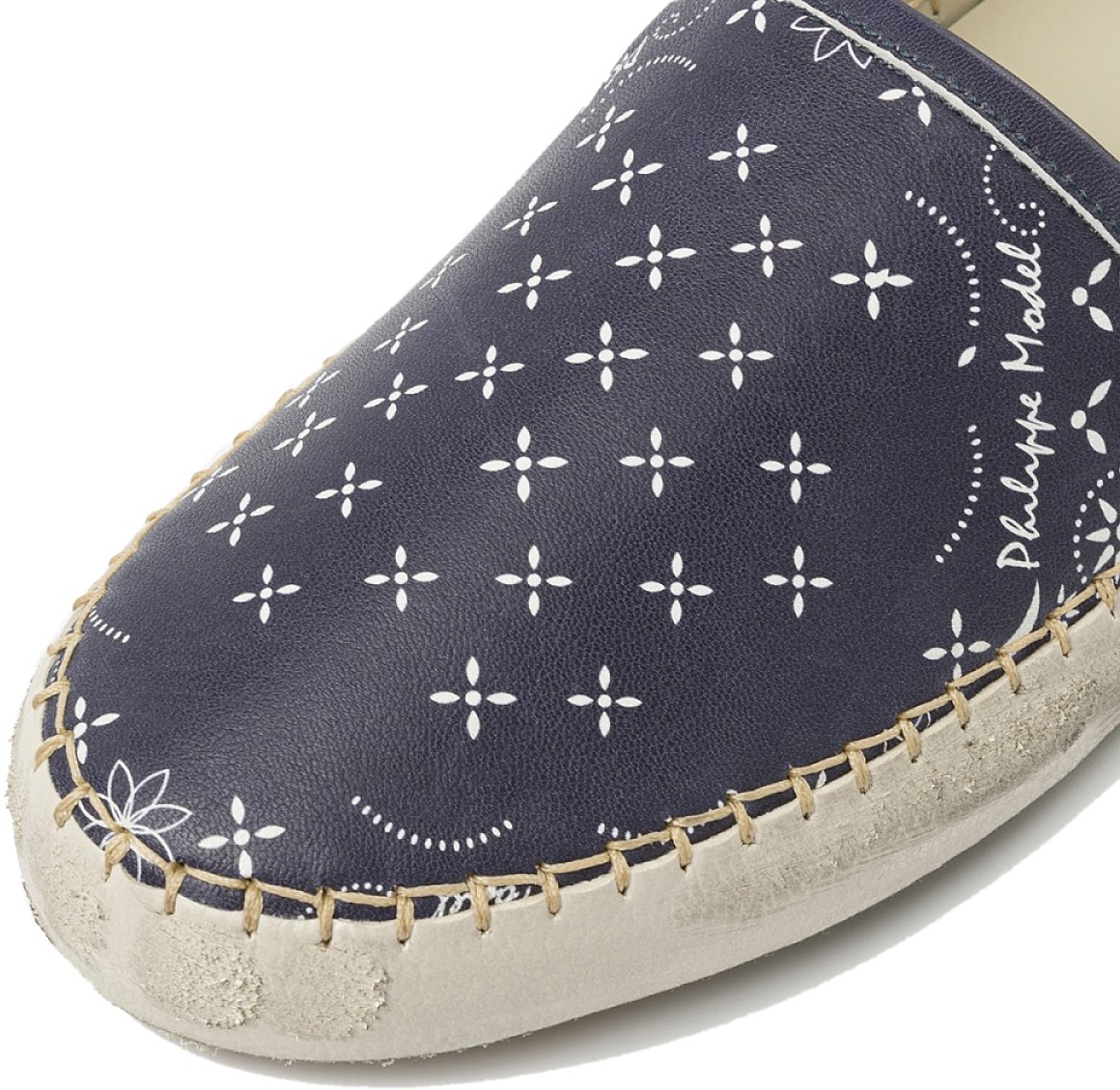 Philippe Model Marseille Low Paisley Espadrilles Sneakers Blauw