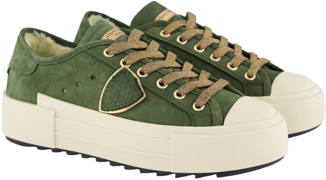 Philippe Model Dames Paris Haute Sneaker Groen Groen