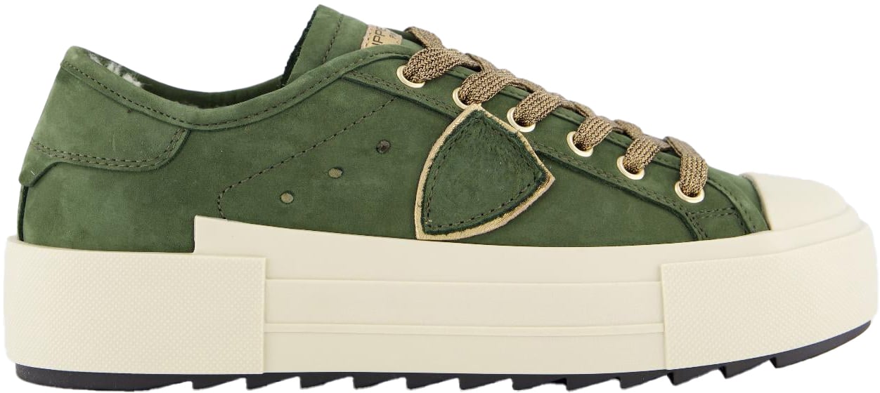 Philippe Model Dames Paris Haute Sneaker Groen Groen