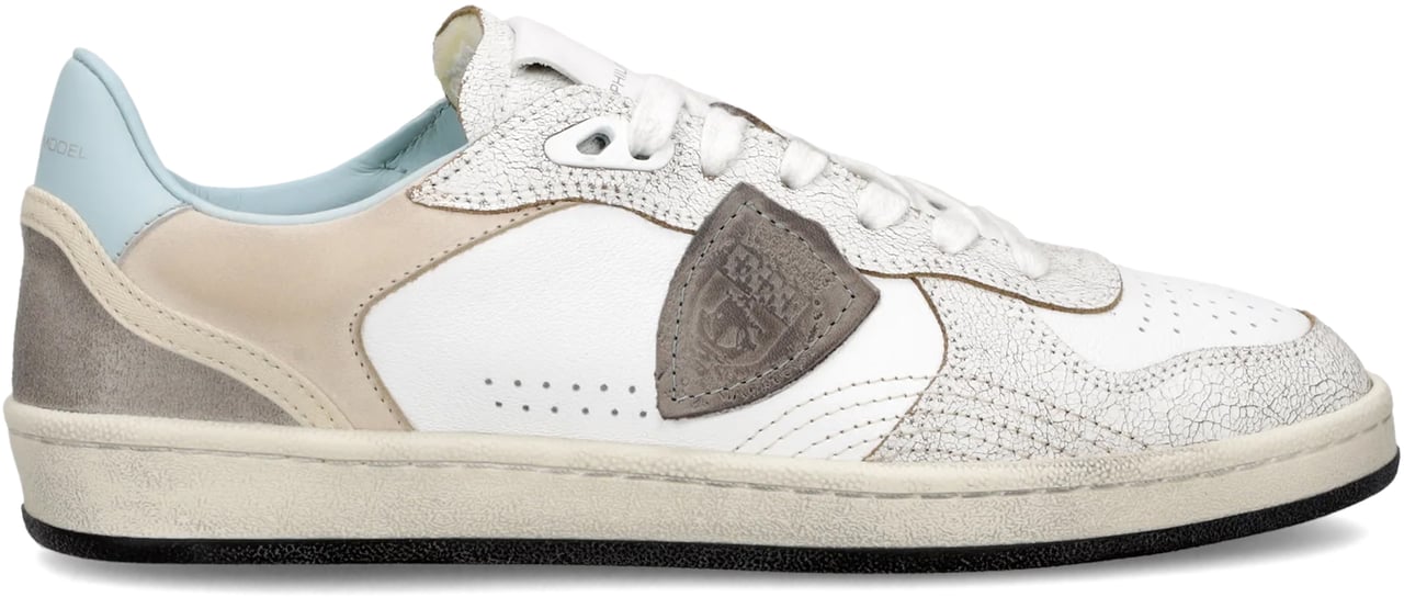 Philippe Model Sneakers Veau Crackléblanc Ciel Divers