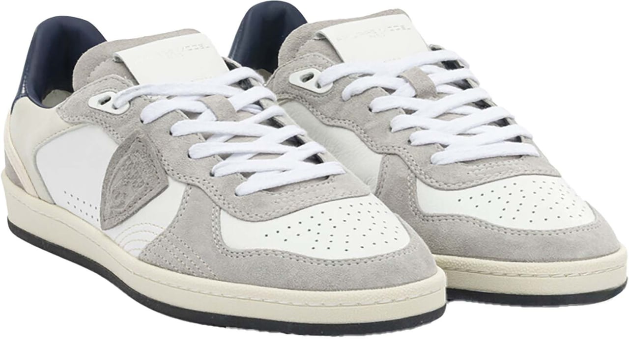 Philippe Model Sneakers Veau Daimblanc Bleu Wit