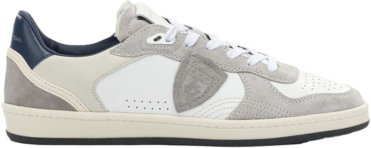 Philippe Model Sneakers Veau Daimblanc Bleu Wit