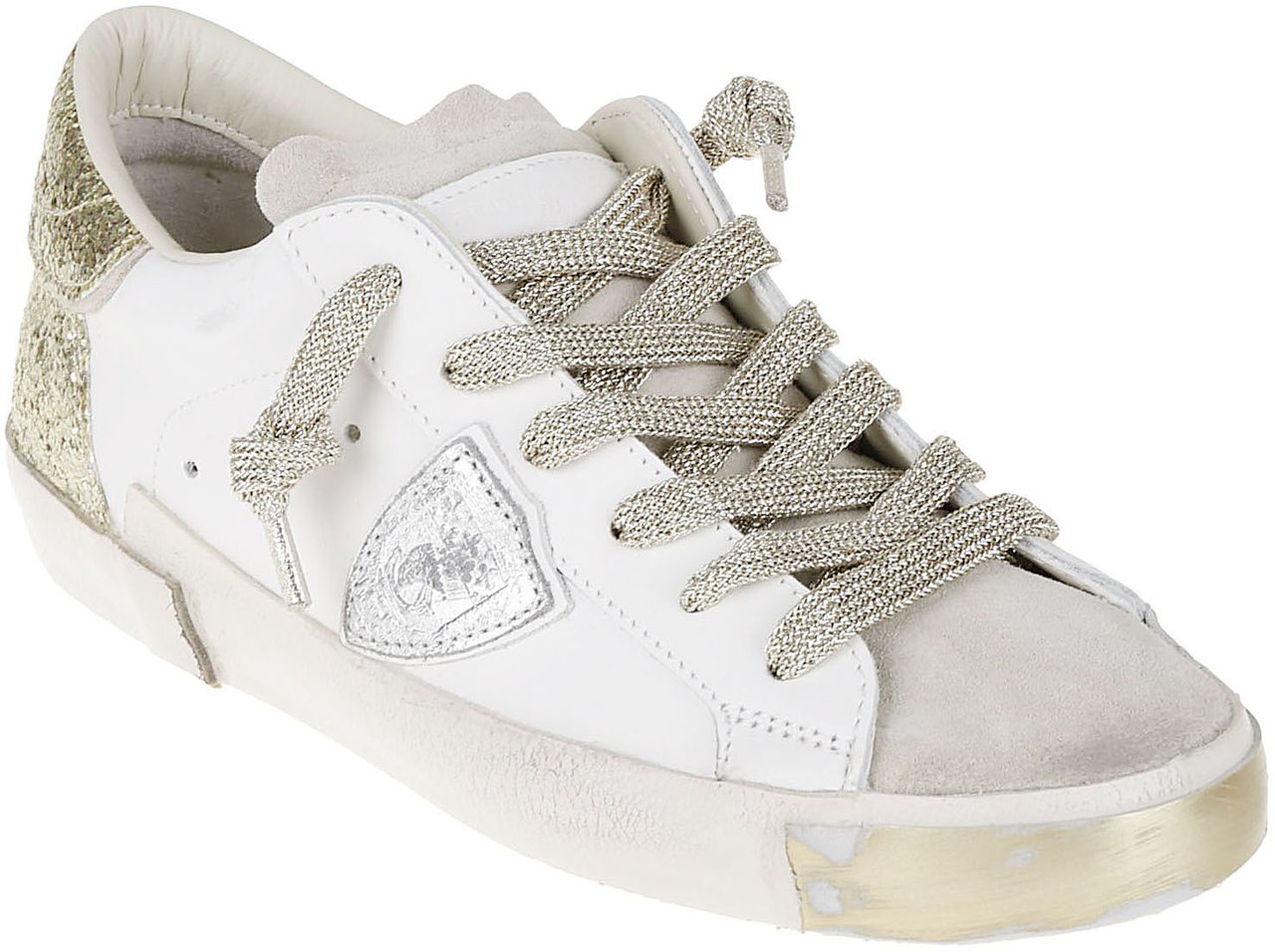 Philippe Model Flat Shoes Golden Wit